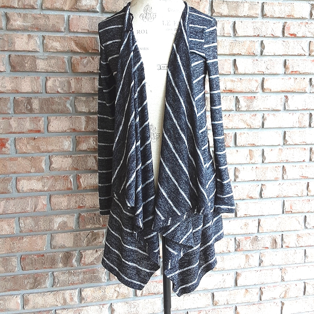 American Eagle Outfitters Waterfall Style Striped Cardigan
